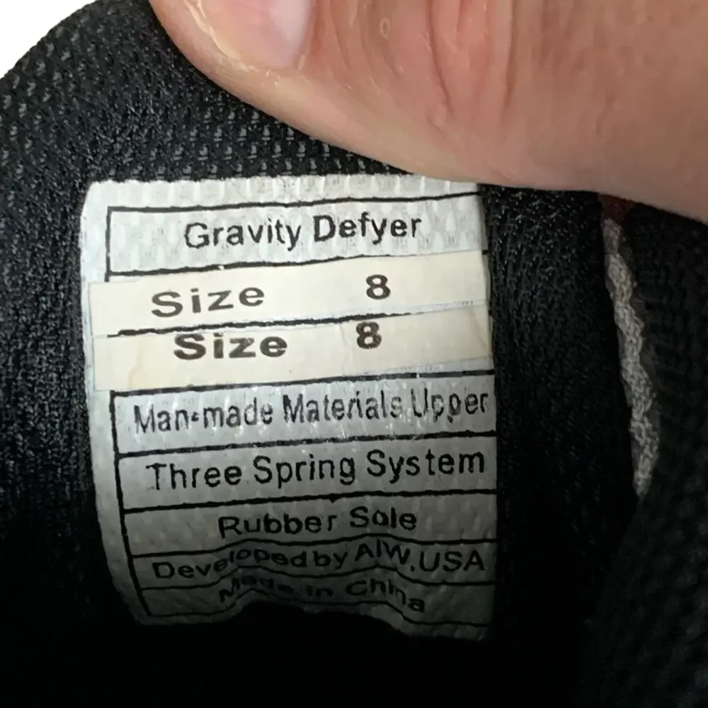 MENS GRAVITY DEFYER GDEFY MIGHTY WALK WALKING SHOES SIZE 8 LIKE NEW